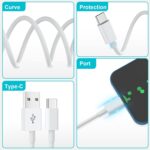 2Pack 1.8M USB C Charger Cable, USB to USB C Cable Fast Charging Compatible for iPhone 15
