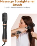 6 in 1 Hair Styler, Air Styler Set, Hair Dryer Brush with Curl, Straighten, Volumise, Smooth and Hairdryer Brushes for Styling