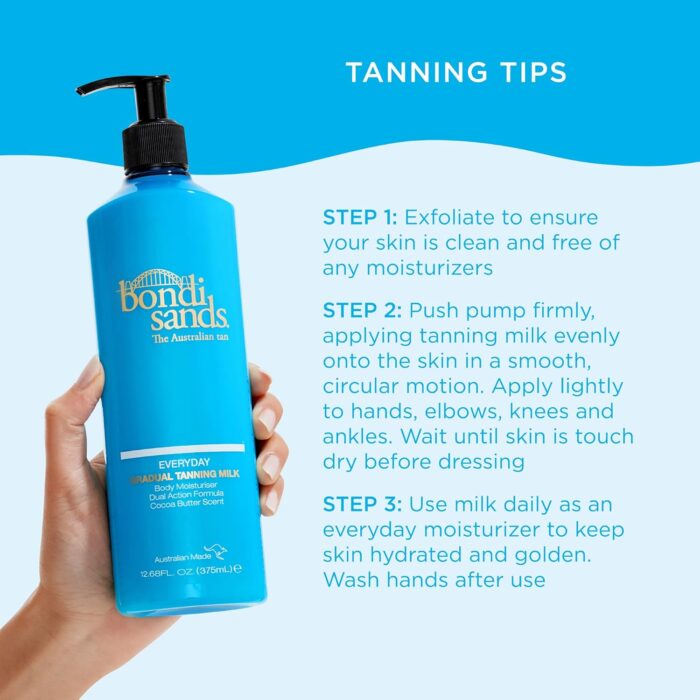 Bondi Sands Everyday Gradual Tanning Milk 375ml Enriched with Vitamin E