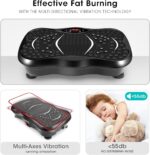 EVOLAND Vibration Plate Exercise Machine, Vibration Fitness Trainer with Bluetooth Speaker