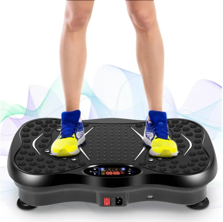 EVOLAND Vibration Plate Exercise Machine, Vibration Fitness Trainer with Bluetooth Speaker