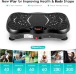 EVOLAND Vibration Plate Exercise Machine, Vibration Fitness Trainer with Bluetooth Speaker