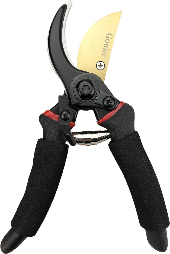 Gonicc 8" Professional Secateurs Premium Titanium Bypass Pruning Shears