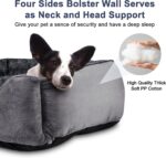 JOEJOY Dog Bed Medium - Washable Dog Bed Anti-Anxiety Dog Bed Soft Plush Dog Bed Rectangle Non-Slip Bottom Pet Bed