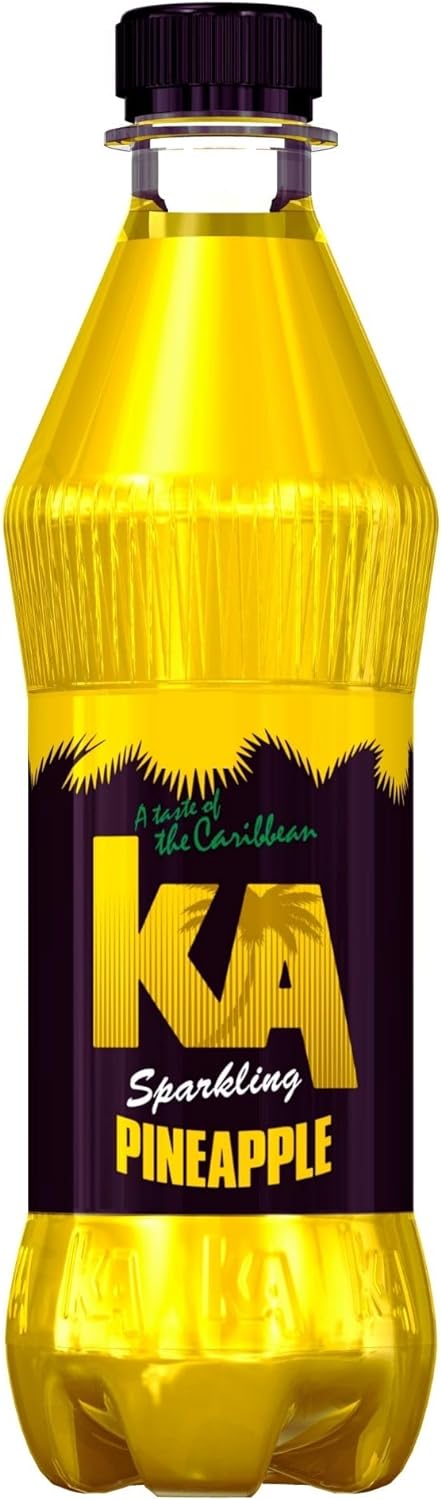 KA Caribbean 12 Pack Sparkling Pineapple Soda Flavoured Drink
