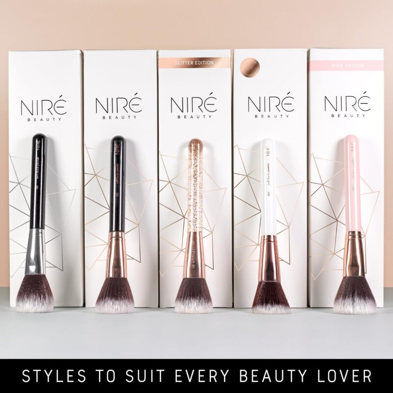 Niré Beauty Professional Makeup Brushes - 15-piece Award Winning Vegan Makeup Brush Set with Case