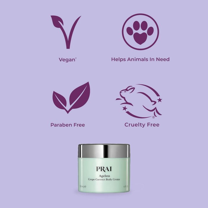 PRAI Beauty Ageless Crepe-Correct Body Creme - with Shea Butter and Vitamins - Repairs and Softens your Skin