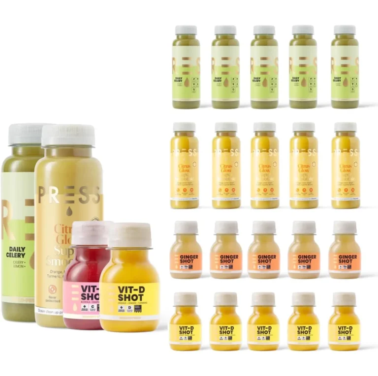 PRESS Healthfoods, Immunity Bundle, 5 x 250ml Daily Celery Juice