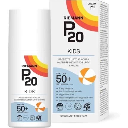 RIEMANN P20 Sun Cream SPF50 +Plus for Kids 200ml. High Level UVA Protection, Long Lasting up to 10 Hours