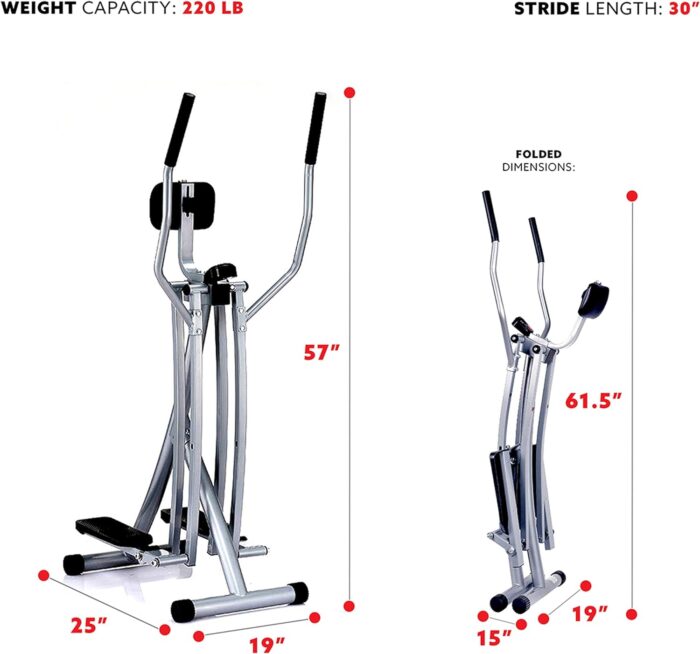 Sunny Health & Fitness Elliptical Cross Trainer w LCD Monitor