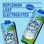 Vita Coco Pure Coconut Water Multipack 1L x 6, Naturally Hydrating