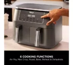 NINJA 6-in-1 Dual Zone DZ300UK Air Fryer - Gun Metal Grey