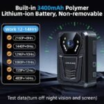 CAMMHD F6 4K Body Camera 32GB