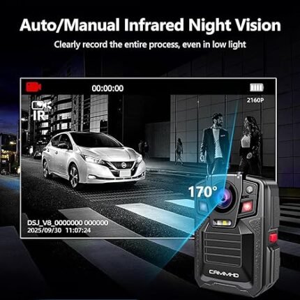 CAMMHD V8 4K Body Camera 128GB