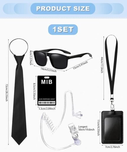 Secret Agent Spy Costume Accessories Set
