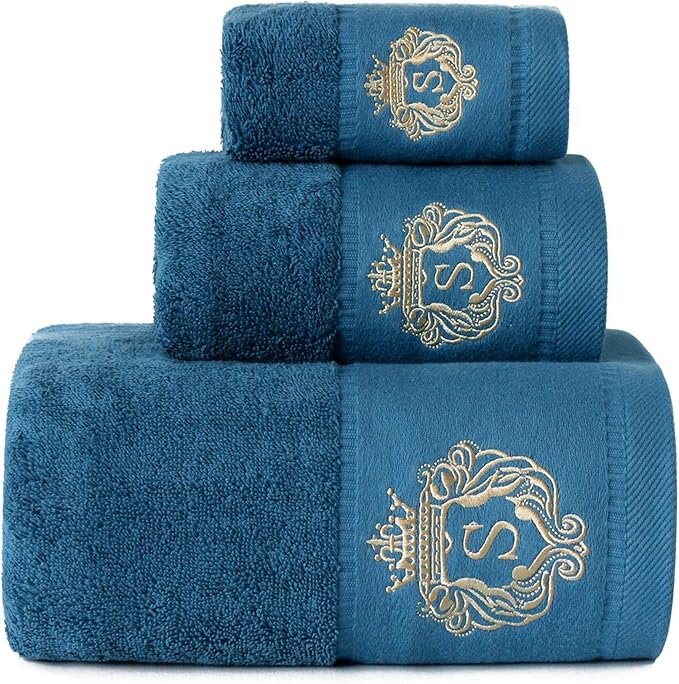 Sunshinejing Cotton Embroidered Towel Set Sunshinejing Cotton Embroidered Towel Set